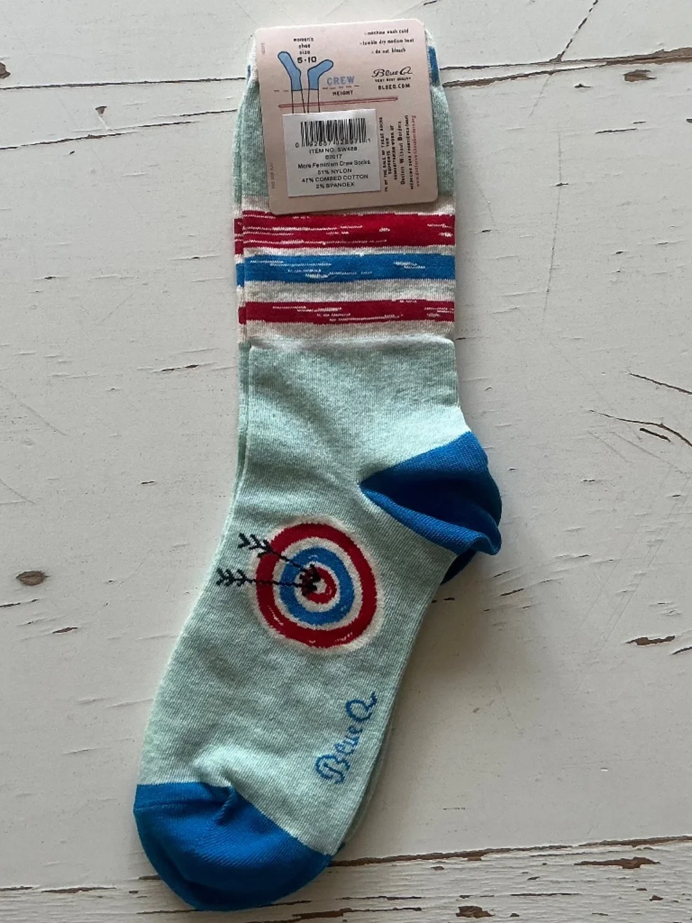 NEW Blue Q More Feminism Less BS ladies socks 5-10